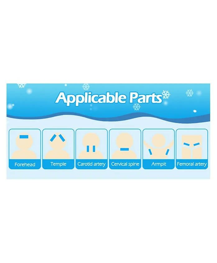 AHC Baby & Kids Cooling Gel Patch For Fever Colour changing Patch - 4 Pcs - Distacart