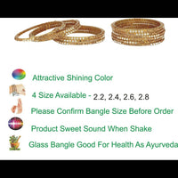 Thumbnail for Afast Bridal Wedding & Party Fashionable Colorful Glass Bangle/Kada Set, Pack Of 12 - Distacart
