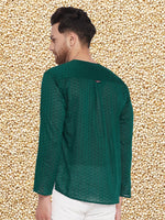 Thumbnail for Even Apparels Men's Pure Cotton Green Kurta - Distacart