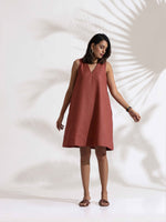 Thumbnail for trueBrowns Pink Slub Dress - Distacart