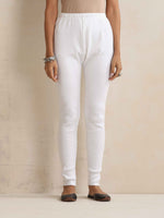 Thumbnail for trueBrowns White Woollen Leggings - Distacart