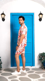 Thumbnail for Noroke Sustainable fabric | Linen Satin Linen Geometric Co-ord Set Men - Distacart