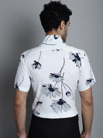 Thumbnail for Jainish Men's Floral Printed Formal Shirts - White - Distacart