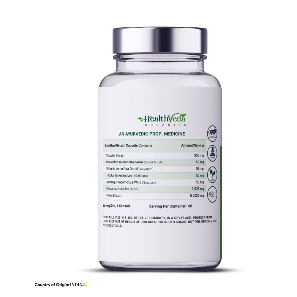 Health Veda Organics Gold SJ Veg Capsules - Distacart