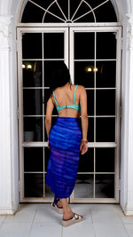 Thumbnail for Noroke Silk Ultramarine Silk Sarong - Blue - Distacart