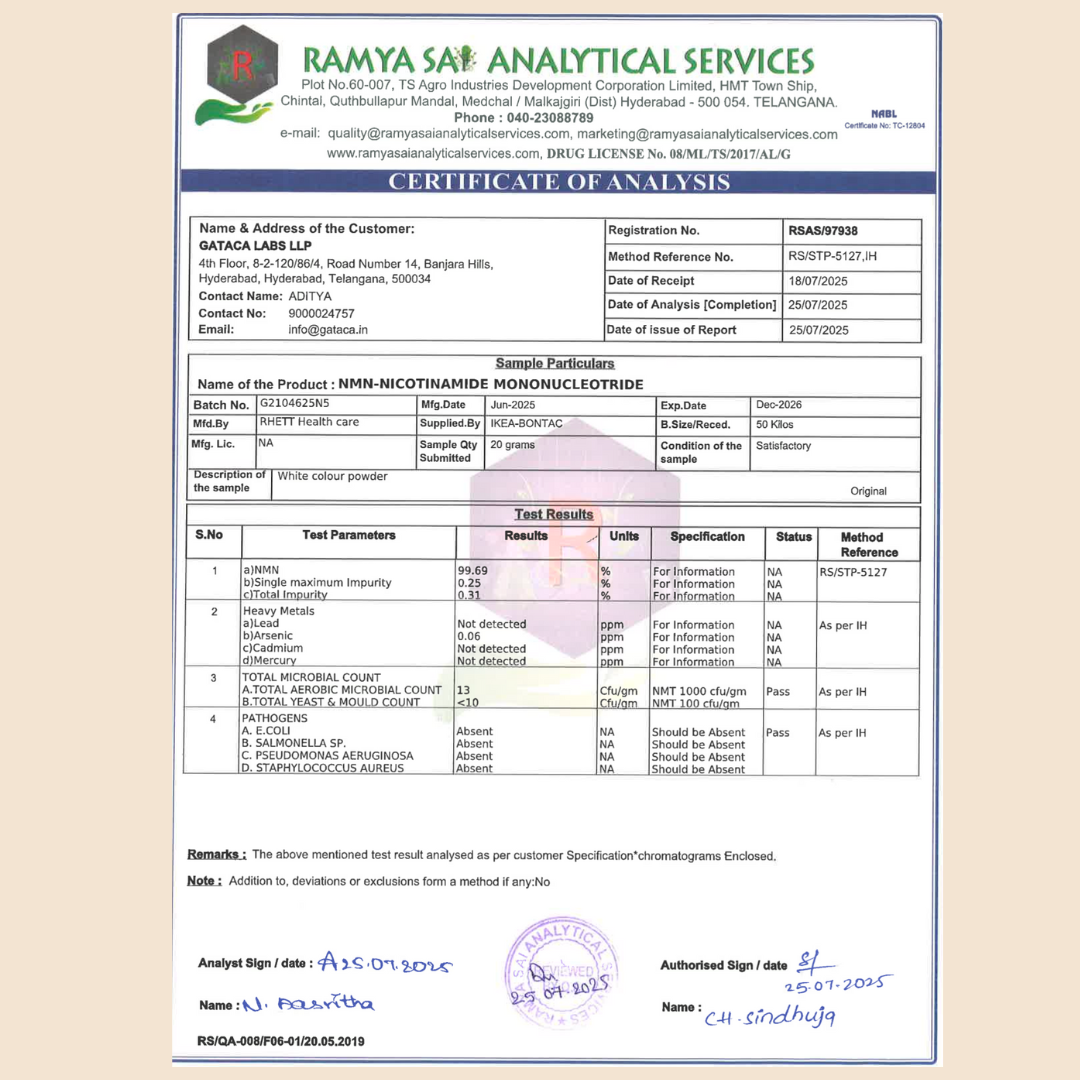 GATACA Apigenin - 50 mg Capsules for Better Sleep, More Focus, More Life