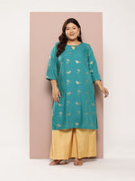 Thumbnail for Sztori Plus Size Ethnic Motifs Printed Straight Kurta - Distacart