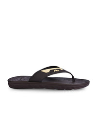 Thumbnail for Paragon Men Brown & Beige Printed Thong Flip-Flops
