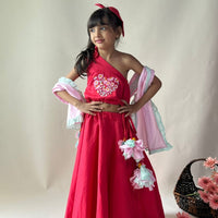 Thumbnail for ArthLife Raspberry Pink Lehnga Set - Distacart