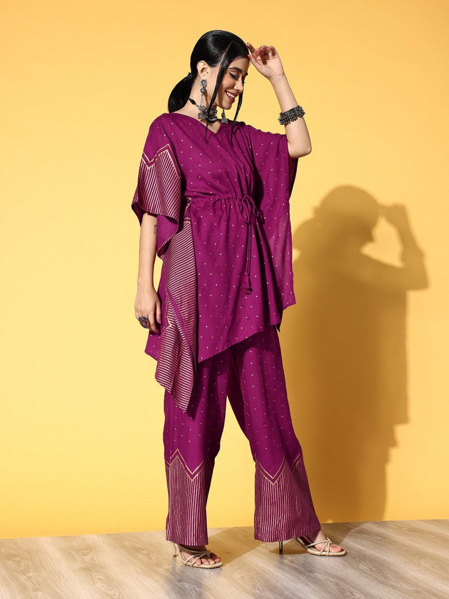 Anouk Women Geometric Viscose Rayon Co-ord Set - Distacart