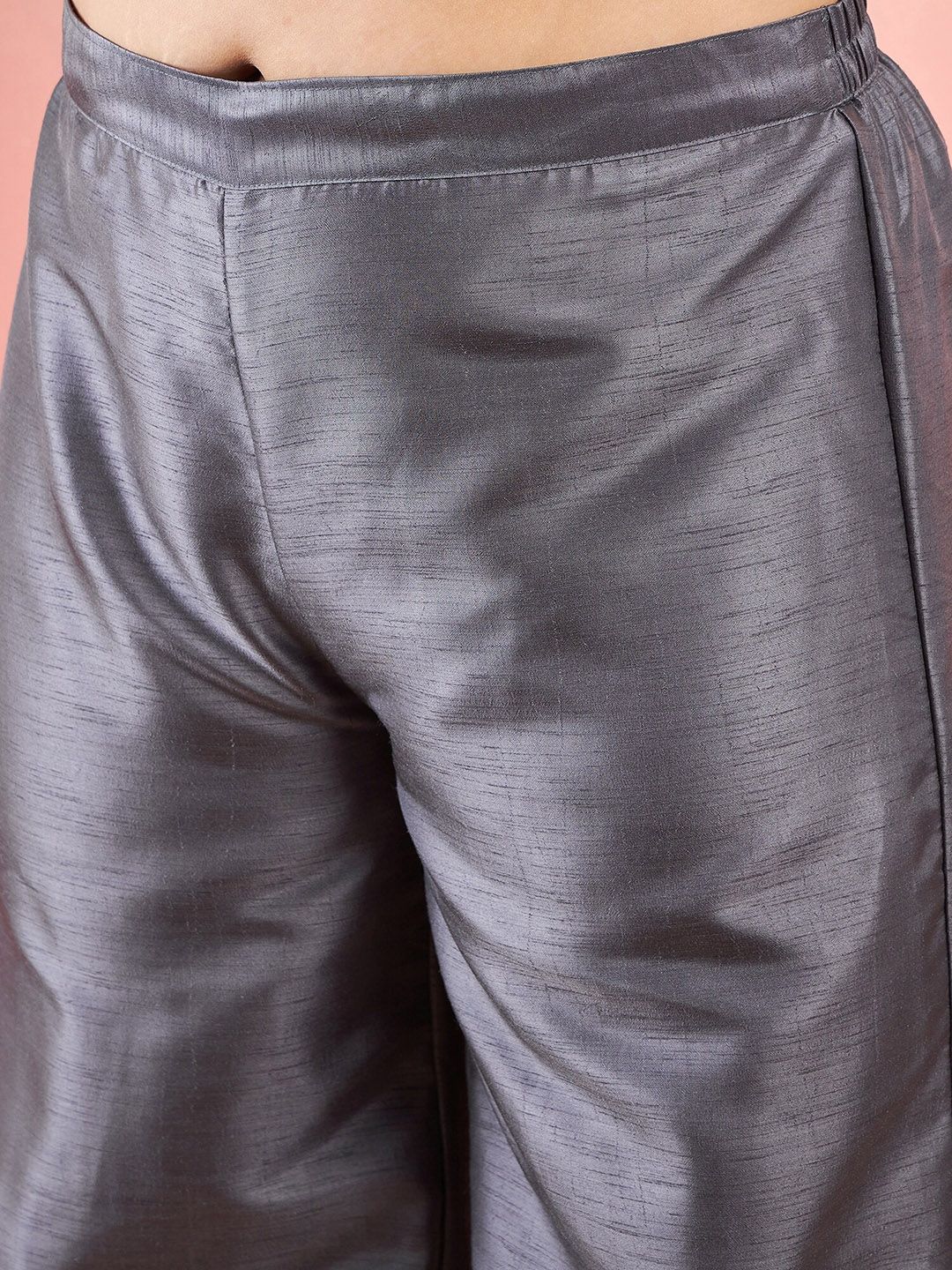 Sztori Ethnic Motifs Printed Notched Neck Straight Kurta With Palazzo - Distacart