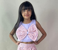 Thumbnail for ArthLife Lavender And Pink Bow Co-Ord Set - Distacart