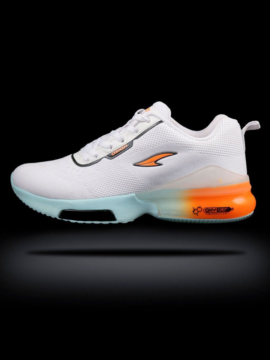 ASIAN Men White Mesh Running Shoes