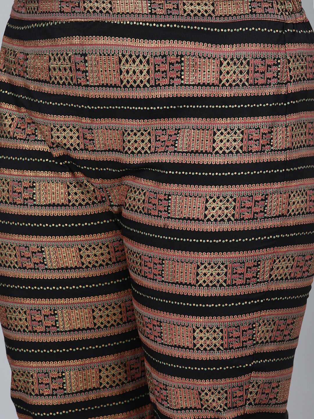 Sztori Printed Notch Neck Regular Kurta with Trousers - Distacart