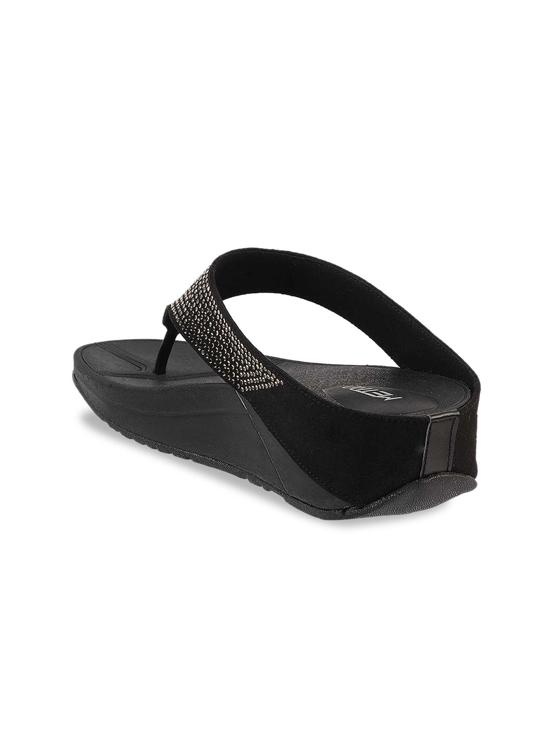 Metro Embellished Open Toe Comfort Heels