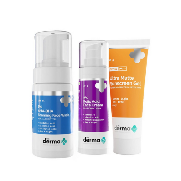The Derma Co I-Beauty CMS (Cleanser, Moisturizer, Sunscreen) For Pigmentation Combo - Distacart