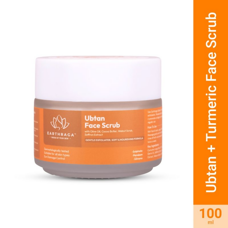 Earthraga Ubtan and Turmeric Face Scrub - Distacart