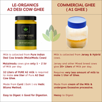 Thumbnail for Le Organics A2 Cow Ghee | Cultured Desi Ghee | Homemade & Certified Organic Ghee - Distacart