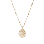 Thumbnail for Long Gold Chain with Kundan Jhallar Pendant (Gold) - Ruby Raang - Distacart