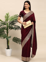 Thumbnail for kasee Embellished Embroidered Designer Saree - Distacart