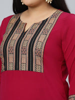 Thumbnail for Sztori Printed Notch Neck Regular Kurta with Trousers - Distacart