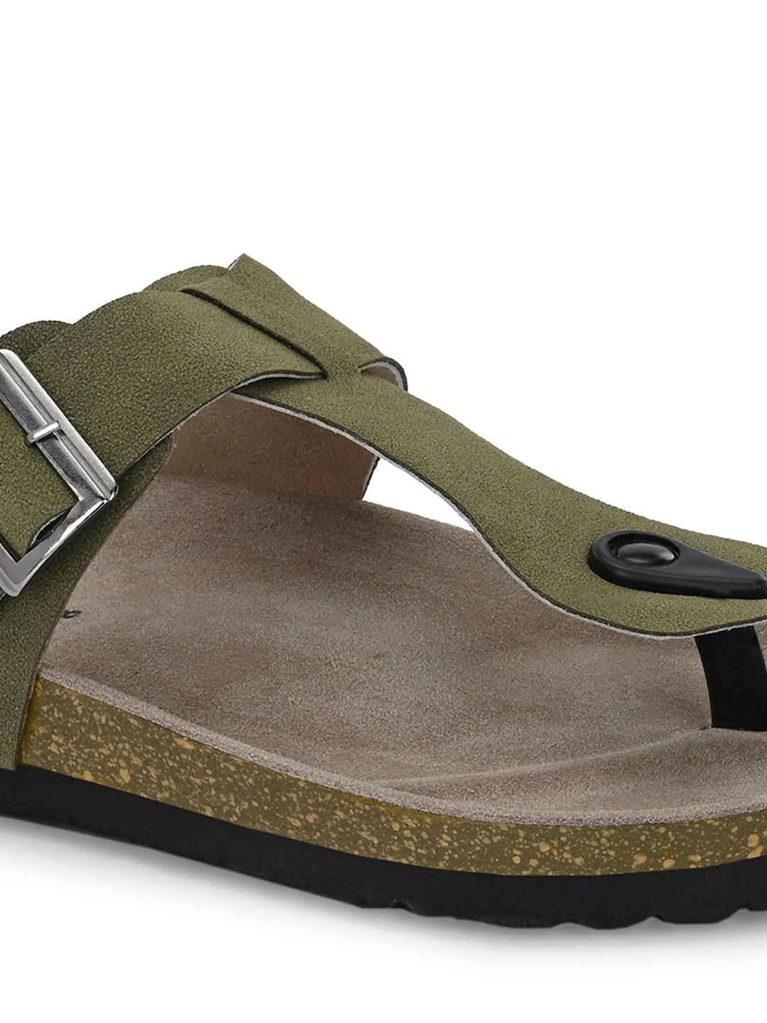 Roadster The Lifestyle Co. Men Green Slip-On Comfort Sandals