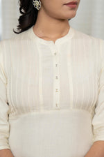 Thumbnail for Juniper Rayon Knee-Length Straight Fit Kurta with Mandarin Collar - Distacart