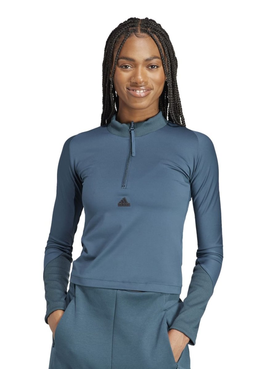 Adidas W Z.N.E. LS High Neck Slim-Fit T-Shirt - Distacart