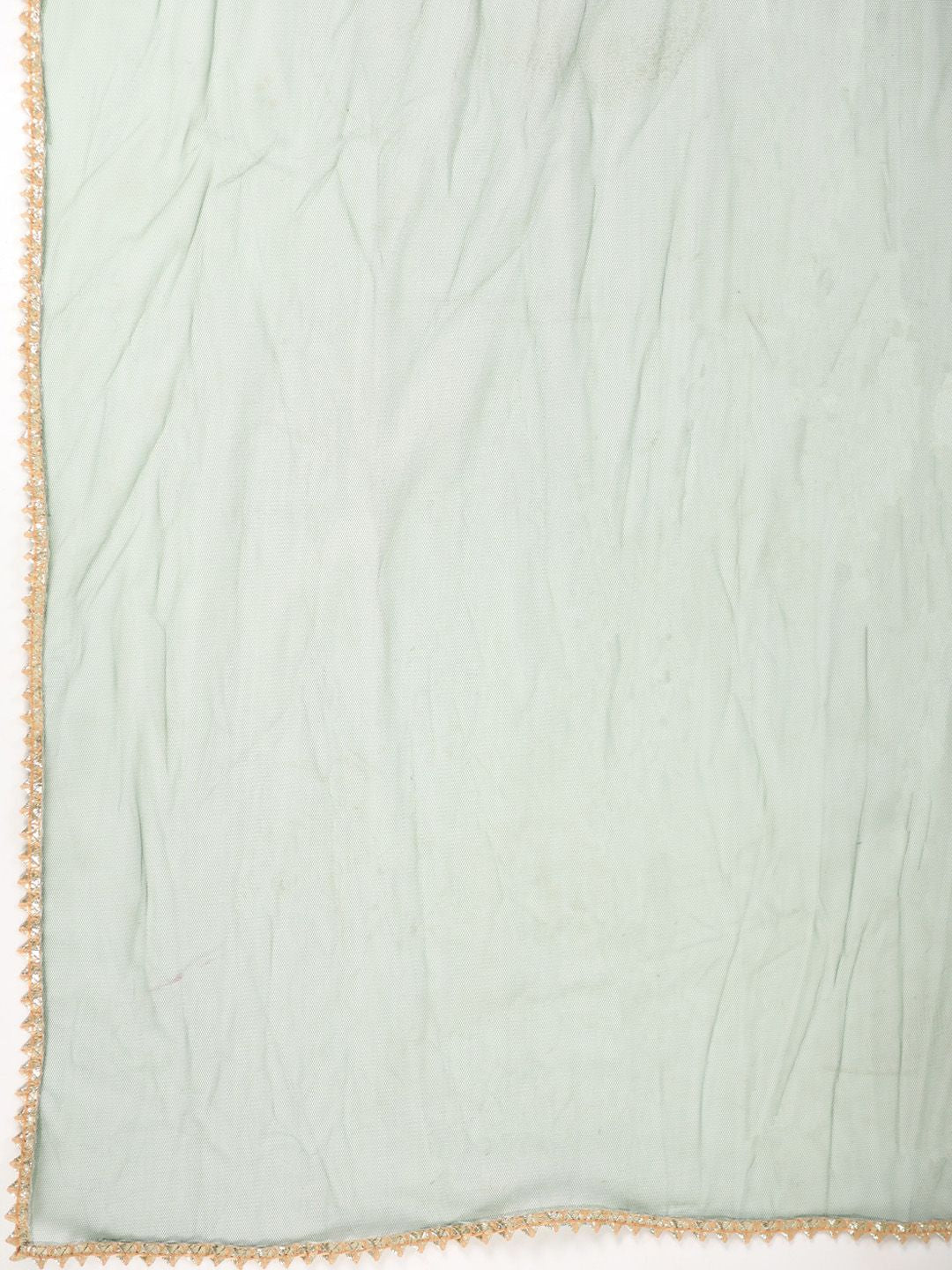 Ode by House of Pataudi Embroidered Gota Patti Straight Kurta With Trousers & Dupatta - Distacart