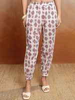 Thumbnail for Vishudh Women Floral Printed Regular Pure Cotton Kurta with Trousers & With Dupatta - Distacart