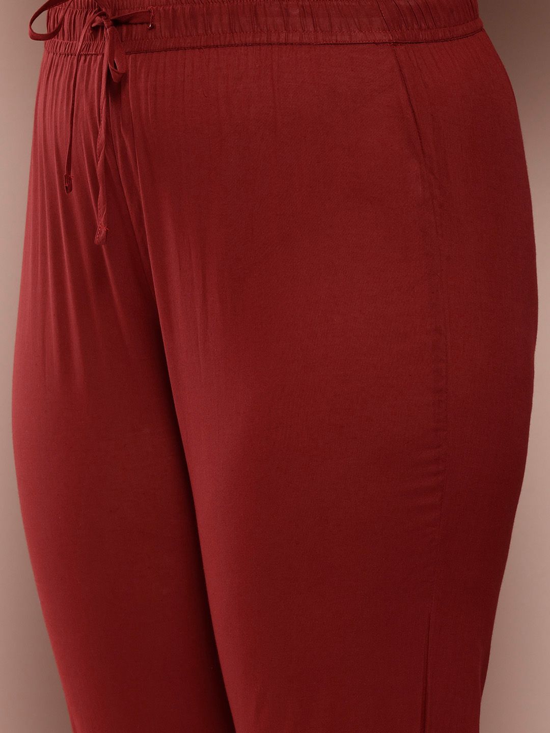 Sztori Plus-Size Gotta Patti Ethnic Motif Print Pure Cotton Kurta with Trousers & Dupatta - Distacart