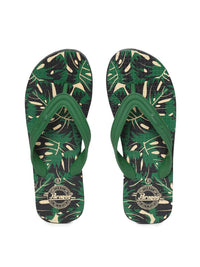 Thumbnail for Paragon Men Green Printed Rubber Slippers