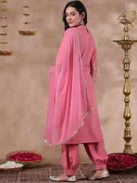 Thumbnail for Anubhutee Round Neck Kurta With Salwar & Dupatta - Distacart