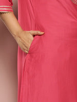 Thumbnail for Sztori Plus Size Yoke Design Sequinned Kurta - Distacart