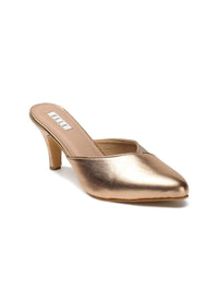 Thumbnail for ELLE Pointed Toe Party Slim Heeled Mules