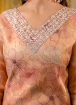 Thumbnail for Vellora Silk Blend Grey Party Wear Embroidery Work Readymade Kurti