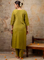 Thumbnail for Vellora Shimmer Silk Baby Pink Casual Wear Hand Work Readymade Salwar Suit