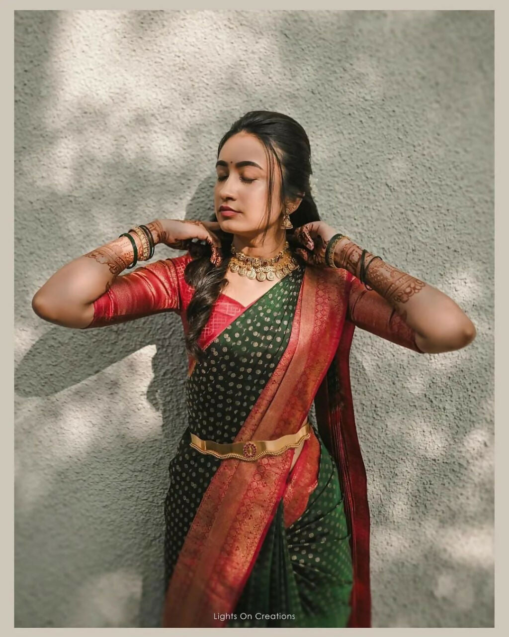 Preksha Creation Designer Women Banarasi Soft Silk Saree - Red