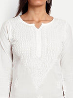 Thumbnail for ADA Floral Embroidered Chikankari Kurta - Distacart