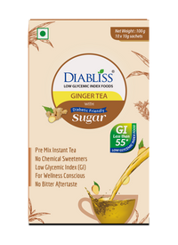 Thumbnail for Diabliss Ginger Tea Sachets With Diabetic Friendly Sugar - Distacart