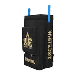 Thumbnail for Whitedot Sports Capital Duffle Cricket Kitbag (Black) - Distacart