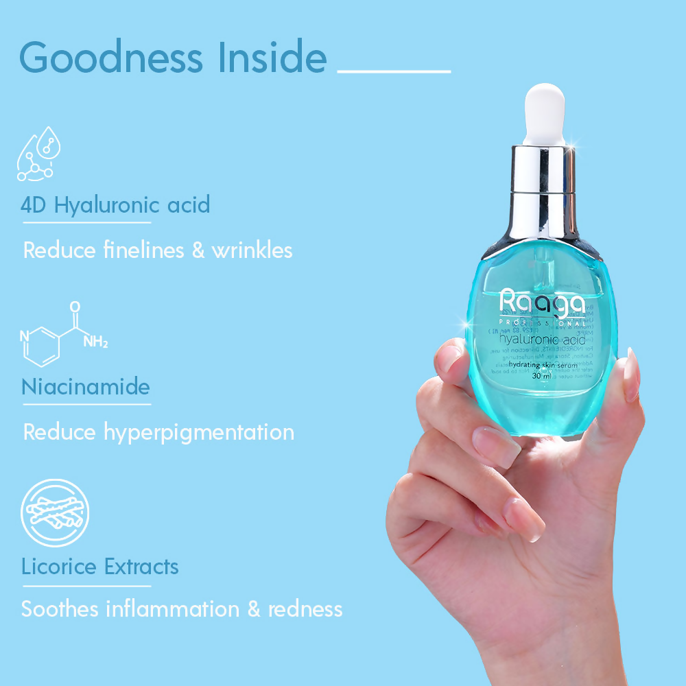 Raaga Professional Hyaluronic Acid Hydrating Face Serum - Distacart