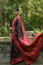 Thumbnail for PASHMINA_SILK_102_NAVY-BLUE (3)