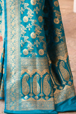 Thumbnail for Joban Fashion Aqua Soft Pure Handloom Banarasi Silk Saree