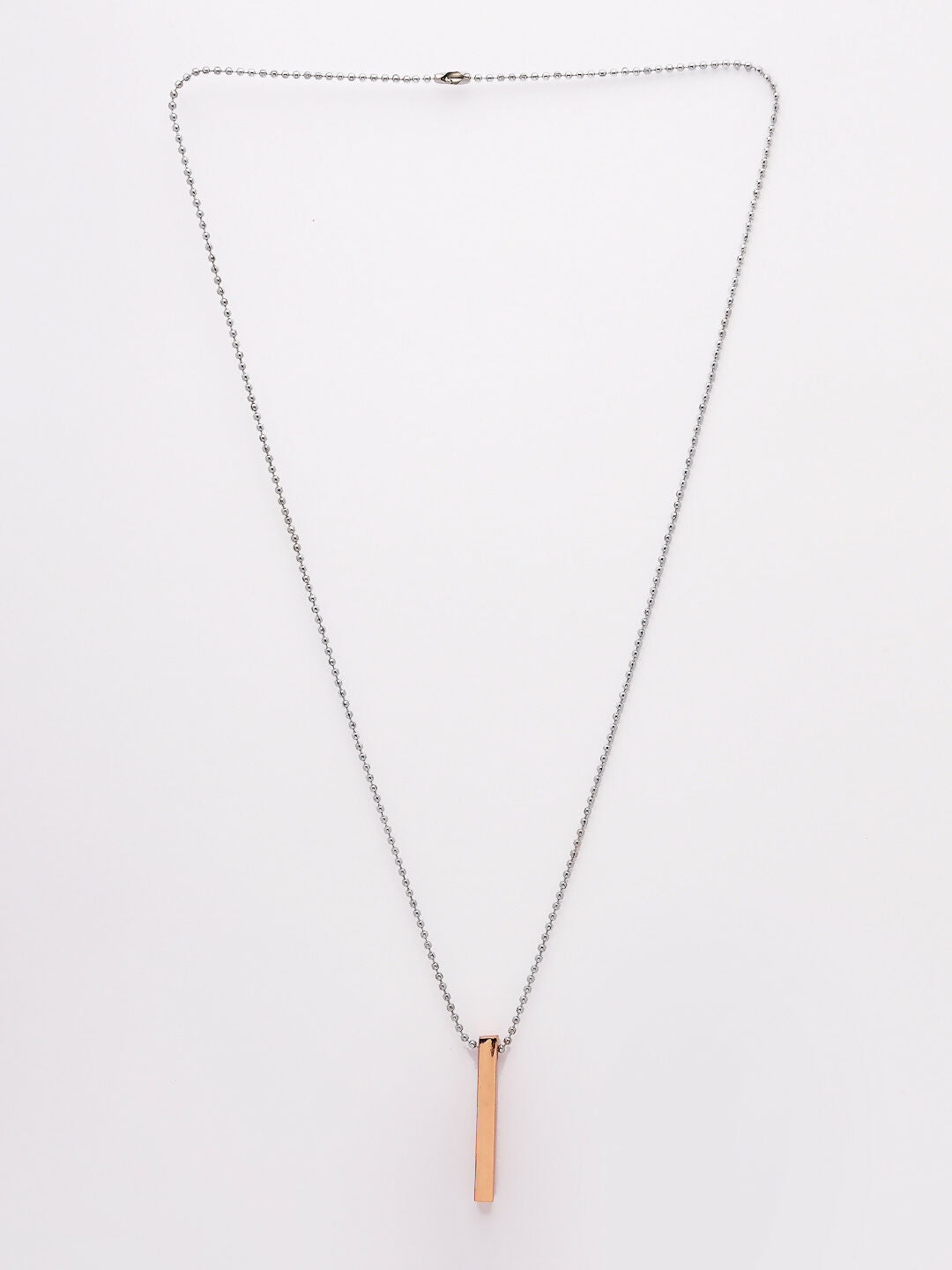 NVR Men's Set of 2 Gold & Blue Geomatric Pendent With Chain - Distacart