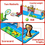 Thumbnail for Smartivity Tabletop Tennis Game Kit For Kids 6 To 12, 2-Player Stem Toy With Mechanical Rackets & Scoreboard