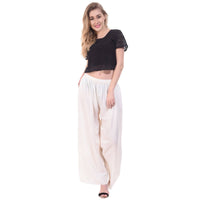 Thumbnail for Asmaani Off White Color Plain Sarara Palazzo