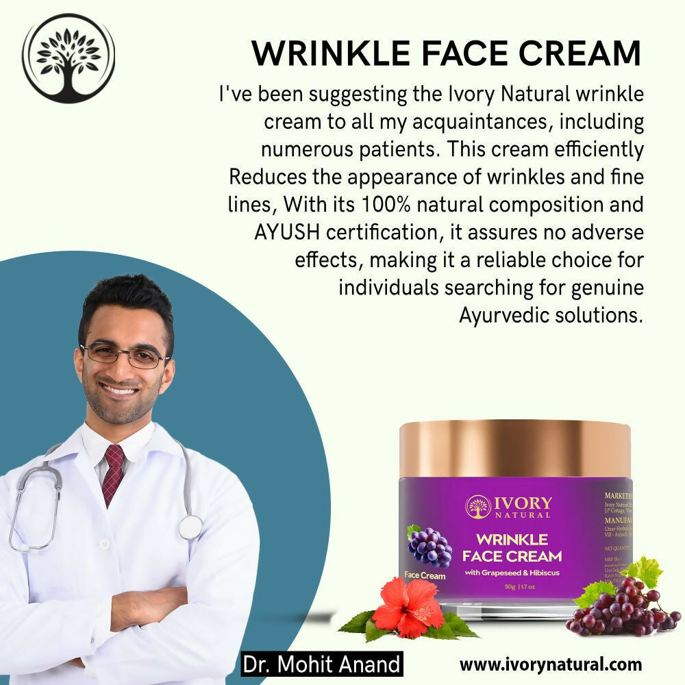 Ivory Natural Wrinkle Face Cream For More Radiant And Youthful Look - Distacart
