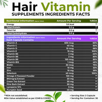 Thumbnail for Health Veda Organics Advance Hair Vitamin with DHT Blocker & Biotin Capsules - Distacart
