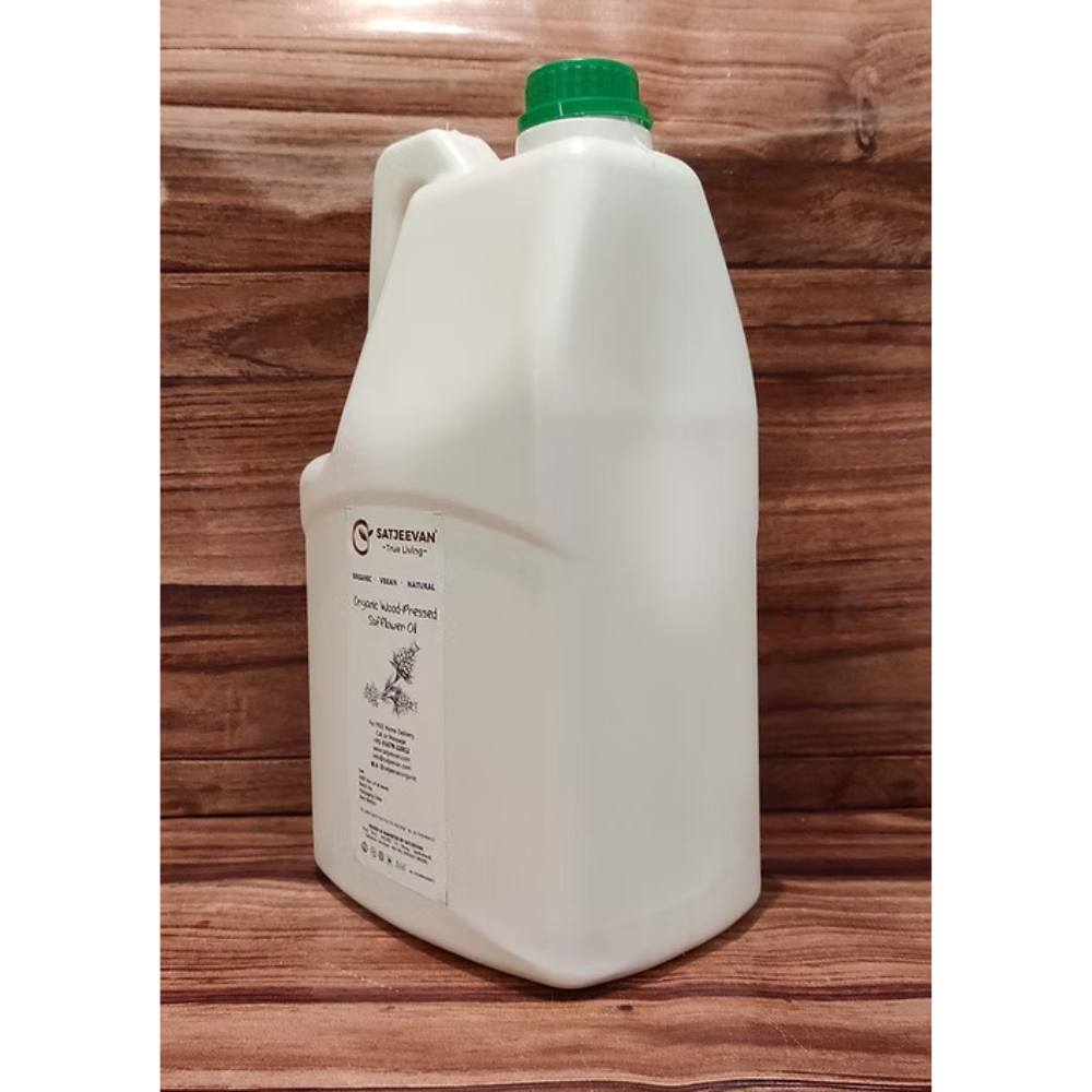 Satjeevan Organic Wood-Pressed Safflower Oil